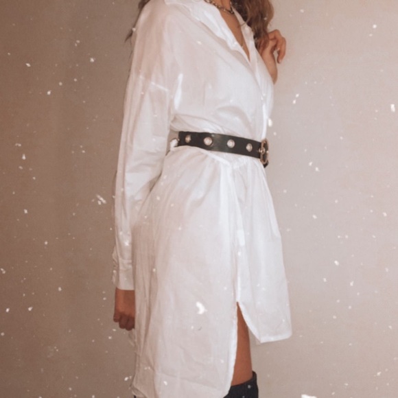 Drawstring Button-Down Dress - Picture 2 of 2